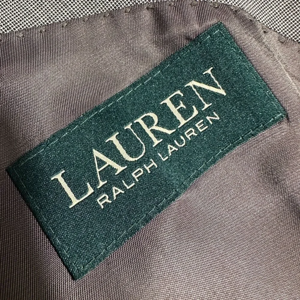 $ 395 RALPH LAUREN Mens Blazer Sport Coat Two Button Jacket 50R Gray Wool 1-Vent